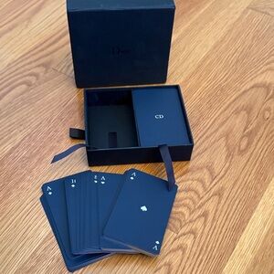Dior Midnight Blue Double Card Deck